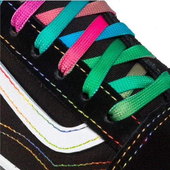 Vans Rainbow Glitter Old Skool Stacked Sneaker - Picture 2 of 15